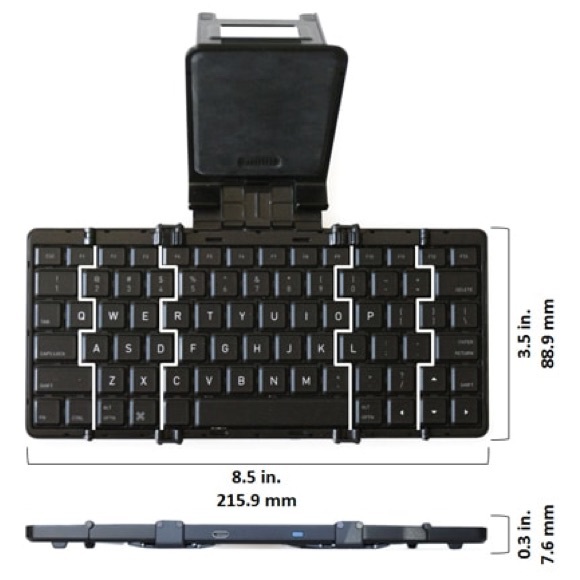 Jorno pocket, folding, bluetooth keyboard - Picture 3 of 6